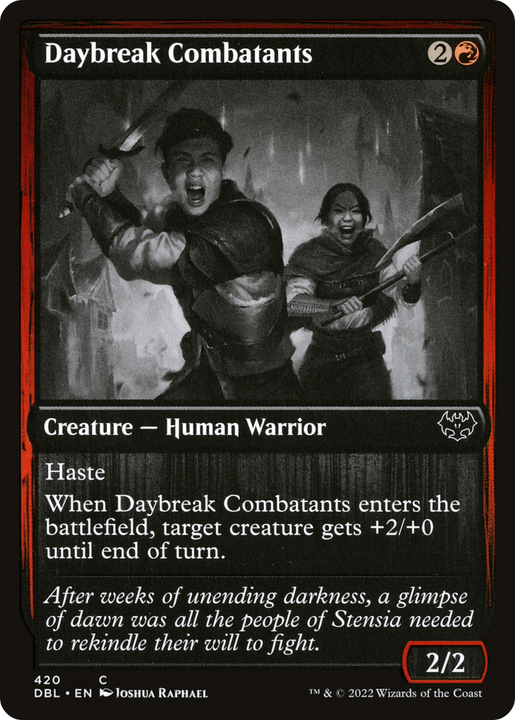 Daybreak Combatants (DBL-420) - Innistrad: Double Feature - Premium MTG Single from Wizards of the Coast - Just $0.08! Shop now at Game Crave Tournament Store