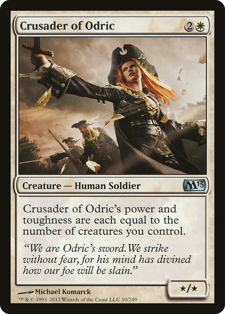 Crusader of Odric (M13-010) - Magic 2013 Foil - Premium MTG Single from Wizards of the Coast - Just $0.56! Shop now at Game Crave Tournament Store