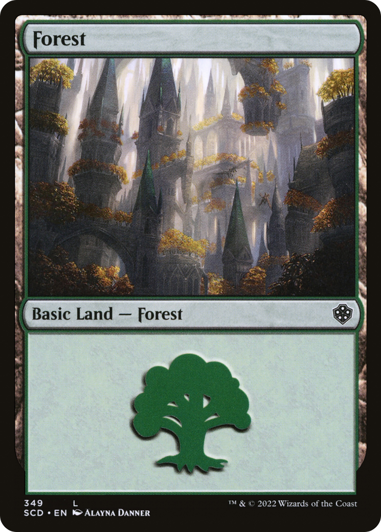 Forest (SCD-349) - Starter Commander Decks - Premium MTG Single from Wizards of the Coast - Just $0.25! Shop now at Game Crave Tournament Store