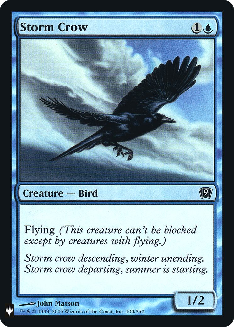 Storm Crow (FMB1-031) - Mystery Booster Retail Edition Foils Foil - Premium MTG Single from Wizards of the Coast - Just $0.25! Shop now at Game Crave Tournament Store