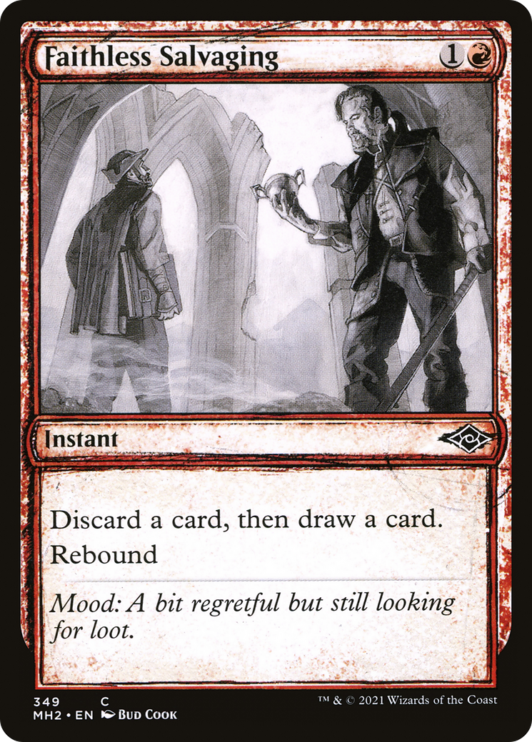 Faithless Salvaging (MH2-349) - Modern Horizons 2: (Showcase) - Premium MTG Single from Wizards of the Coast - Just $0.08! Shop now at Game Crave Tournament Store