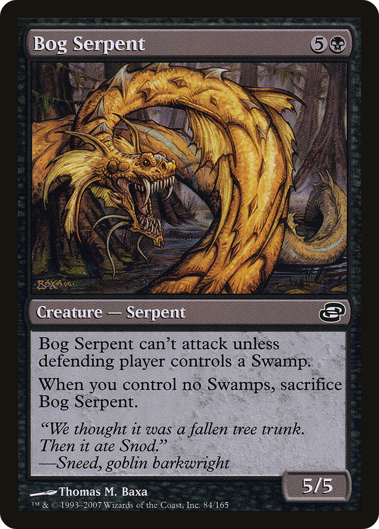 Bog Serpent (PLC-084) - Planar Chaos: (colorshifted) Foil - Premium MTG Single from Wizards of the Coast - Just $0.08! Shop now at Game Crave Tournament Store