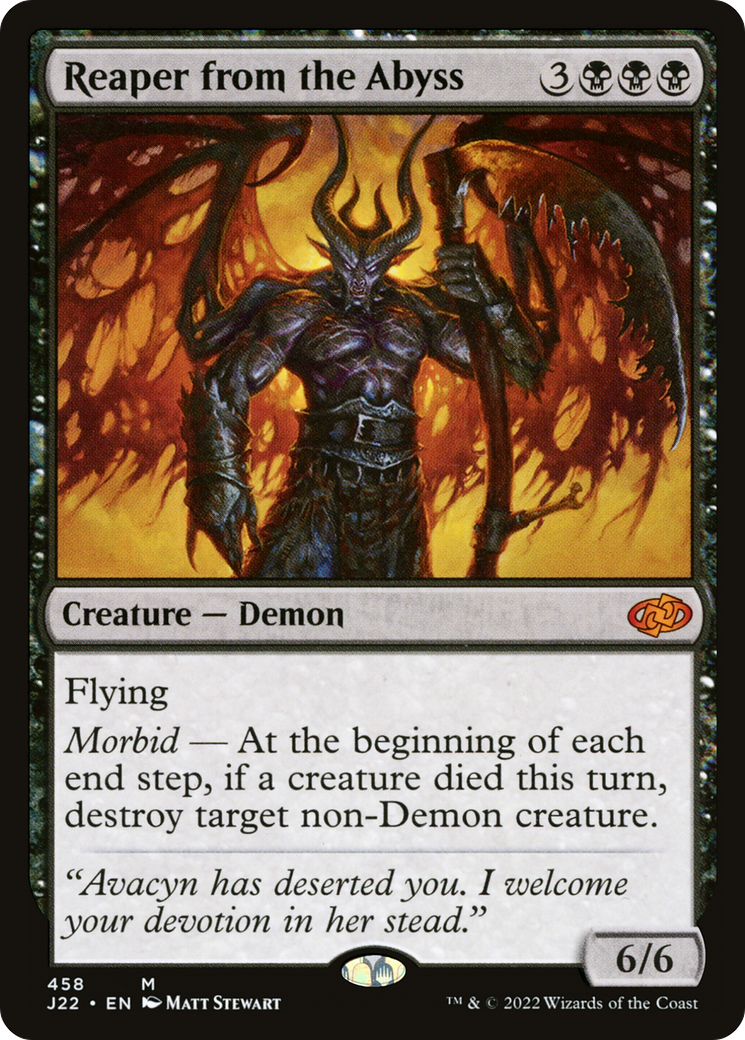 Reaper from the Abyss (J22-458) - Jumpstart 2022 - Premium MTG Single from Wizards of the Coast - Just $0.22! Shop now at Game Crave Tournament Store