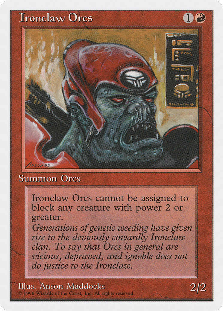 Ironclaw Orcs (ITP-034) - Introductory Two-Player Set - Premium MTG Single from Wizards of the Coast - Just $0.30! Shop now at Game Crave Tournament Store