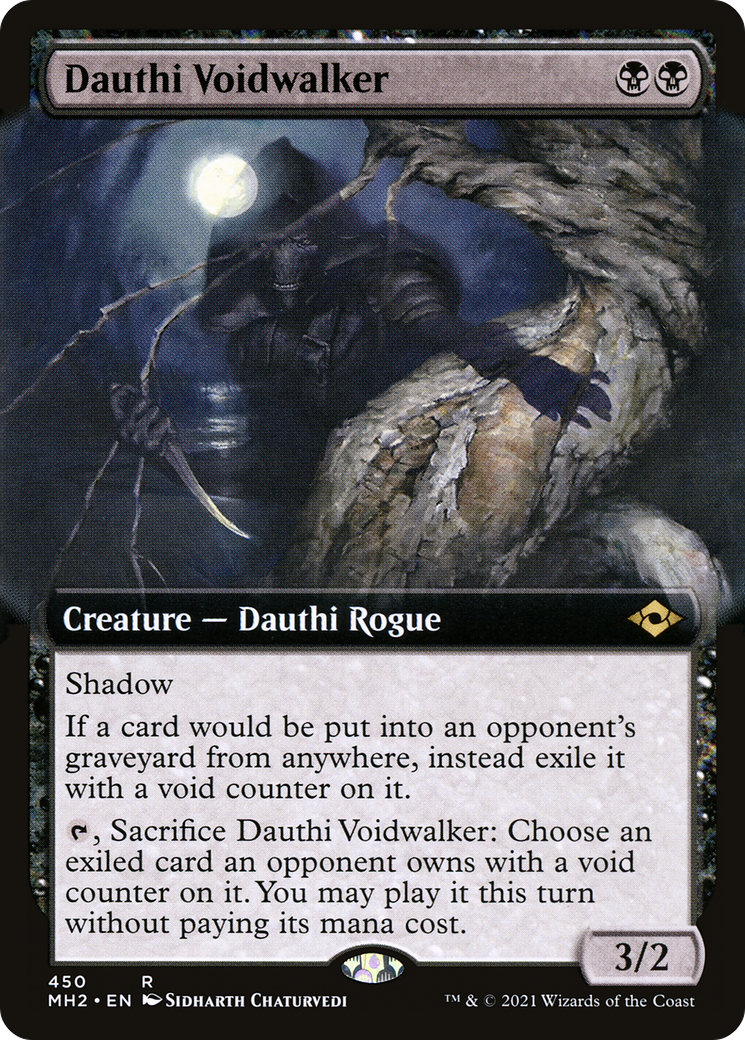 Dauthi Voidwalker (MH2-450) - Modern Horizons 2: (Extended Art) - Premium MTG Single from Wizards of the Coast - Just $1.65! Shop now at Game Crave Tournament Store