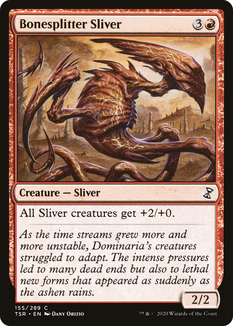 Bonesplitter Sliver (TSR-155) - Time Spiral Remastered Foil - Premium MTG Single from Wizards of the Coast - Just $0.12! Shop now at Game Crave Tournament Store
