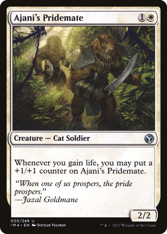 Ajani's Pridemate (IMA-005) - Iconic Masters - Premium MTG Single from Wizards of the Coast - Just $0.08! Shop now at Game Crave Tournament Store