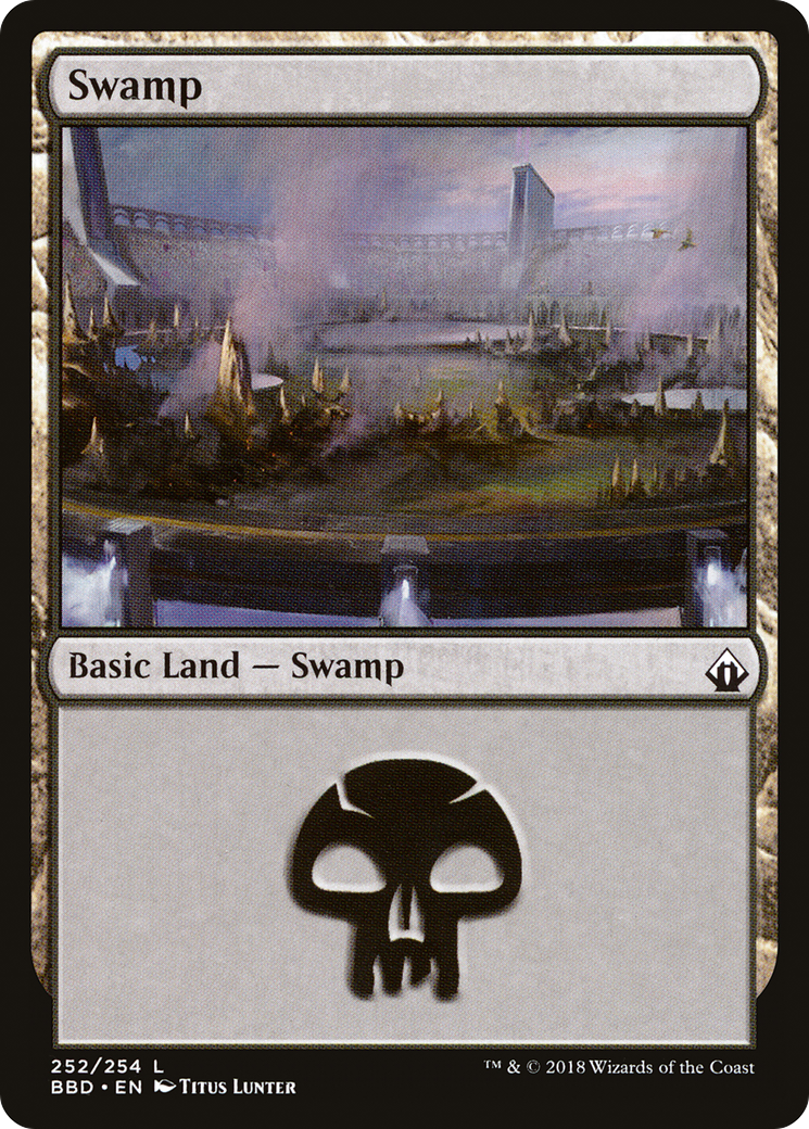 Swamp (BBD-252) - Battlebond Foil - Premium MTG Single from Wizards of the Coast - Just $0.46! Shop now at Game Crave Tournament Store