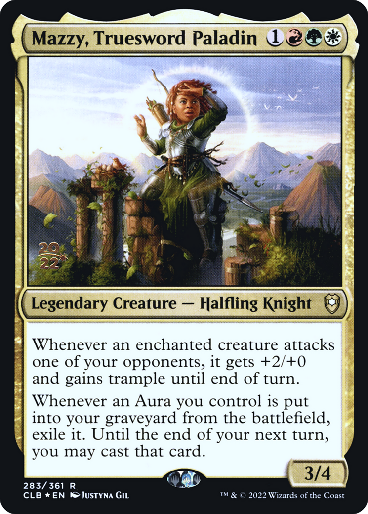 Mazzy, Truesword Paladin (PCLB-283S) - Battle for Baldur's Gate Promos Foil - Premium MTG Single from Wizards of the Coast - Just $0.60! Shop now at Game Crave Tournament Store