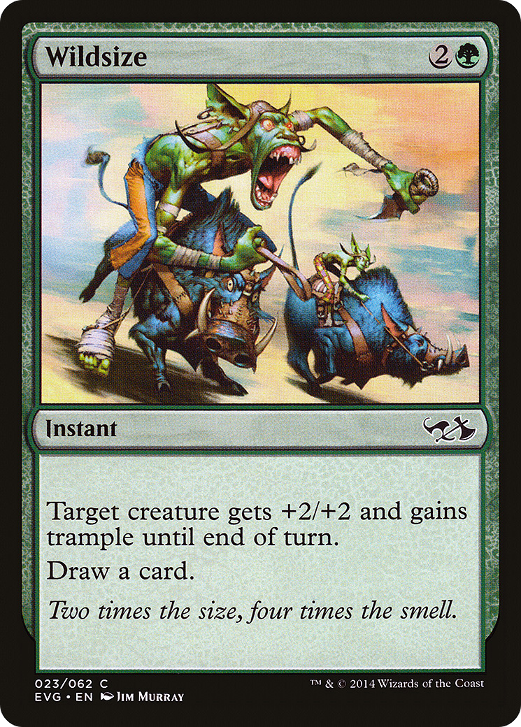 Wildsize (EVG-023) - Duel Decks Anthology: Elves vs. Goblins - Premium MTG Single from Wizards of the Coast - Just $0.08! Shop now at Game Crave Tournament Store