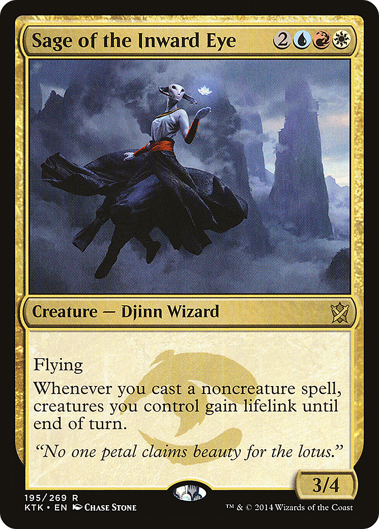Sage of the Inward Eye (KTK-195) - Khans of Tarkir - Premium MTG Single from Wizards of the Coast - Just $0.25! Shop now at Game Crave Tournament Store