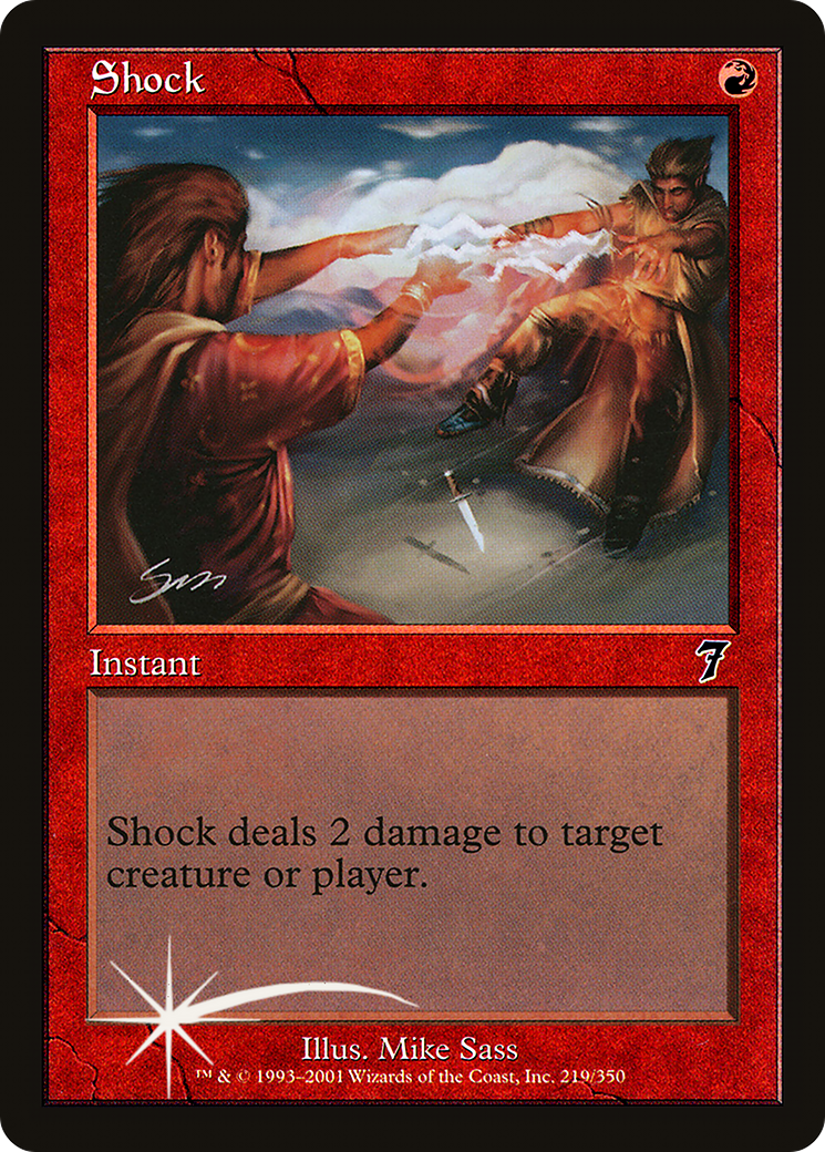 Shock (7ED-219★) - Seventh Edition Foil - Premium MTG Single from Wizards of the Coast - Just $3.10! Shop now at Game Crave Tournament Store