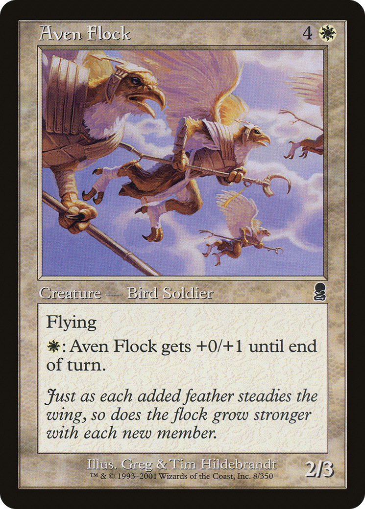 Aven Flock (ODY-008) - Odyssey Foil - Premium MTG Single from Wizards of the Coast - Just $0.08! Shop now at Game Crave Tournament Store