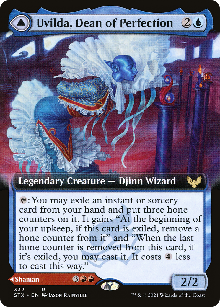 Uvilda, Dean of Perfection // Nassari, Dean of Expression (STX-332) - Strixhaven: School of Mages: (Extended Art) - Premium MTG Single from Wizards of the Coast - Just $0.26! Shop now at Game Crave Tournament Store