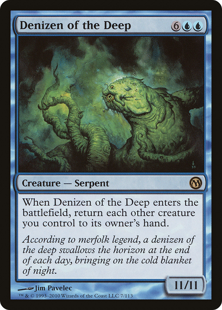 Denizen of the Deep (DPA-007) - Duels of the Planeswalkers - Premium MTG Single from Wizards of the Coast - Just $0.25! Shop now at Game Crave Tournament Store