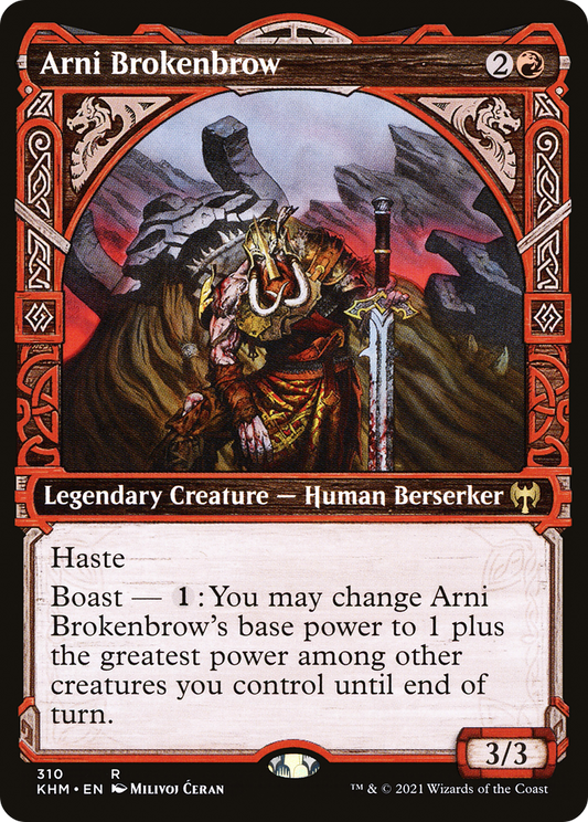Arni Brokenbrow (KHM-310) - Kaldheim: (Showcase) - Premium MTG Single from Wizards of the Coast - Just $0.25! Shop now at Game Crave Tournament Store
