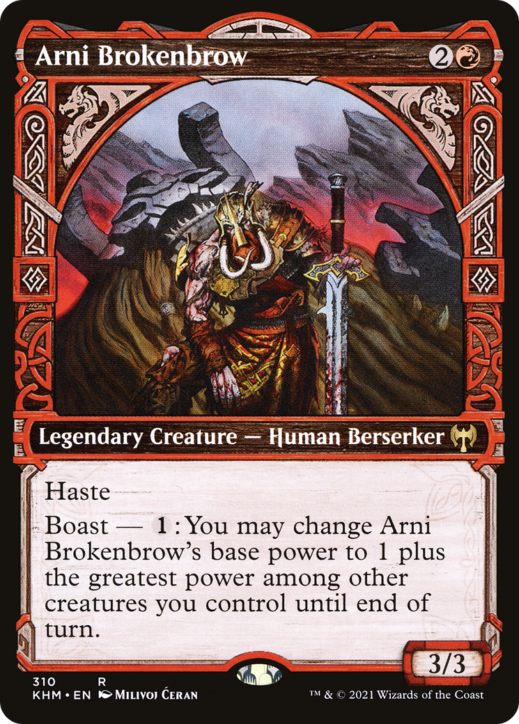 Arni Brokenbrow (KHM-310) - Kaldheim: (Showcase) Foil - Premium MTG Single from Wizards of the Coast - Just $0.25! Shop now at Game Crave Tournament Store