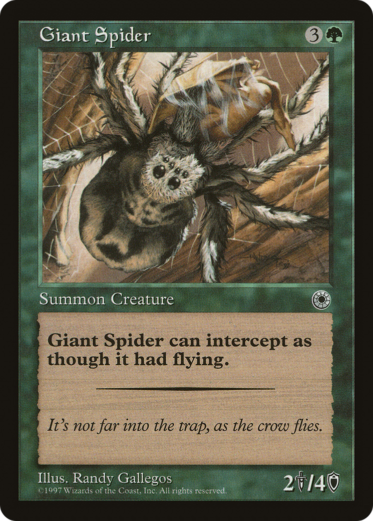 Giant Spider (POR-167) - Portal - Premium MTG Single from Wizards of the Coast - Just $0.25! Shop now at Game Crave Tournament Store