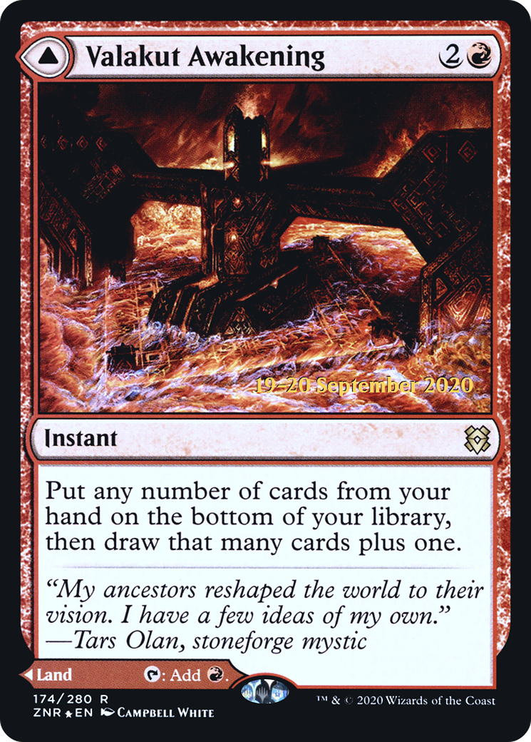 Valakut Awakening // Valakut Stoneforge (PZNR-174S) - Zendikar Rising Promos Foil - Premium MTG Single from Wizards of the Coast - Just $11.84! Shop now at Game Crave Tournament Store