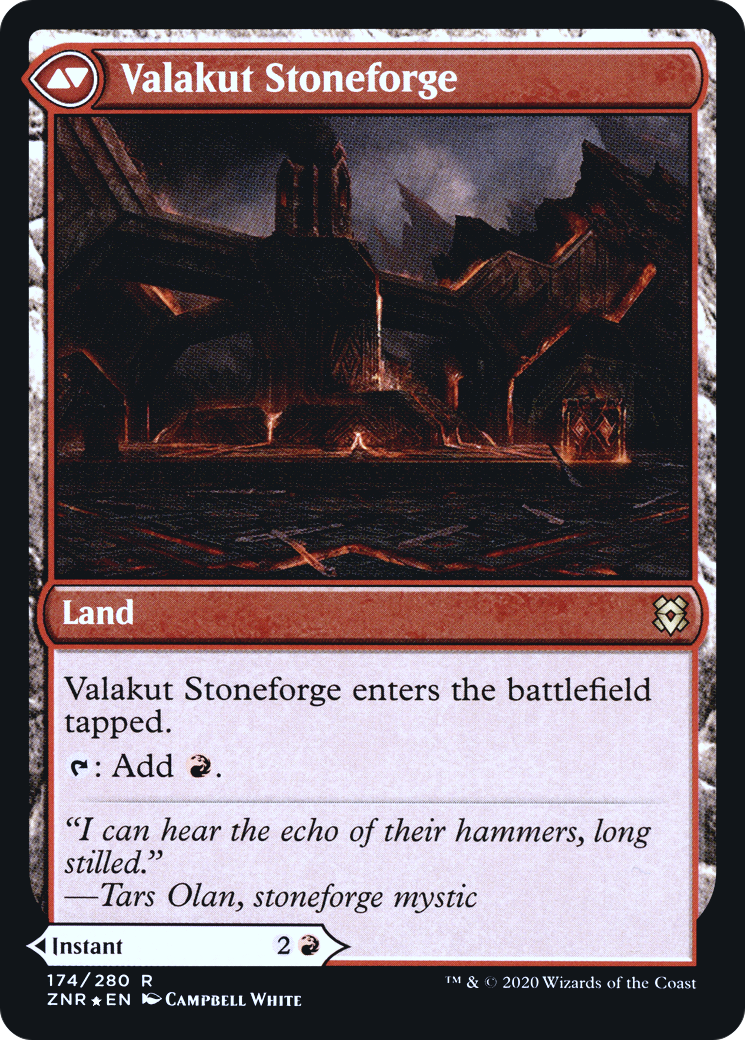 Valakut Awakening // Valakut Stoneforge (PZNR-174S) - Zendikar Rising Promos Foil - Premium MTG Single from Wizards of the Coast - Just $11.84! Shop now at Game Crave Tournament Store