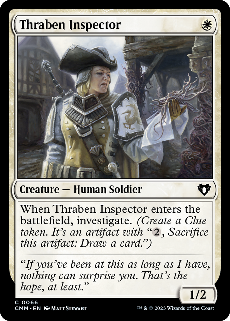 Thraben Inspector (CMM-066) - Commander Masters - Premium MTG Single from Wizards of the Coast - Just $0.08! Shop now at Game Crave Tournament Store