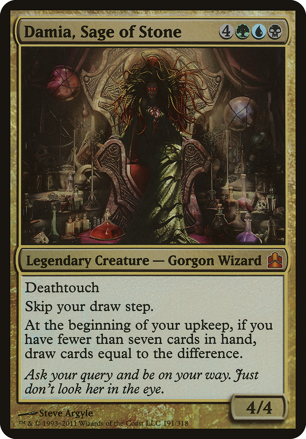 Damia, Sage of Stone (OCMD-191) - Commander 2011 Oversized Foil - Premium MTG Single from Wizards of the Coast - Just $2.72! Shop now at Game Crave Tournament Store