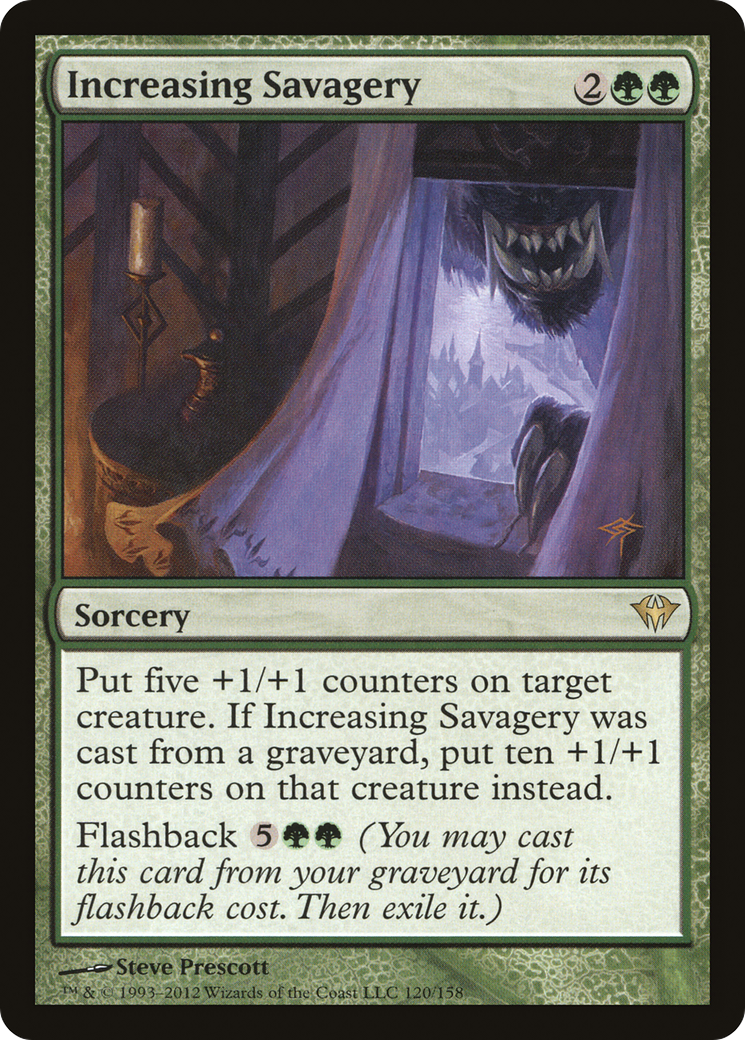 Increasing Savagery (DKA-120) - Dark Ascension - Premium MTG Single from Wizards of the Coast - Just $0.11! Shop now at Game Crave Tournament Store