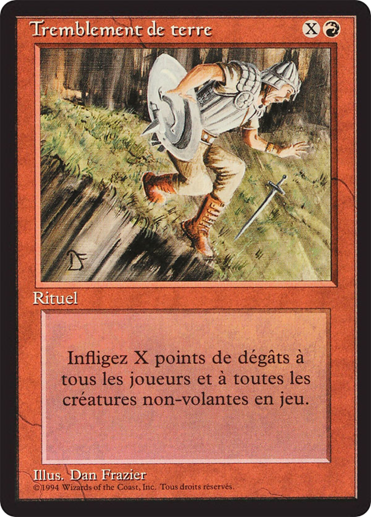Earthquake (FBB-148) - Foreign Black Border - Premium MTG Single from Wizards of the Coast - Just $4.32! Shop now at Game Crave Tournament Store