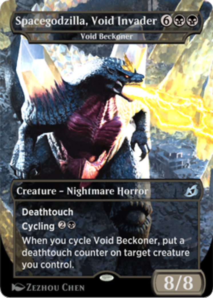 Void Beckoner (IKO-373A) - Ikoria: Lair of Behemoths / Spacegodzilla, Void Invader (Borderless) - Premium MTG Single from Wizards of the Coast - Just $0! Shop now at Game Crave Tournament Store