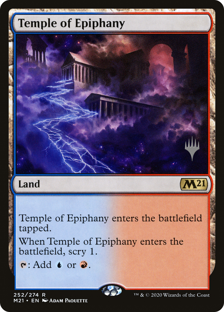 Temple of Epiphany (PM21-252P) - Core Set 2021 Promos - Premium MTG Single from Wizards of the Coast - Just $0.14! Shop now at Game Crave Tournament Store