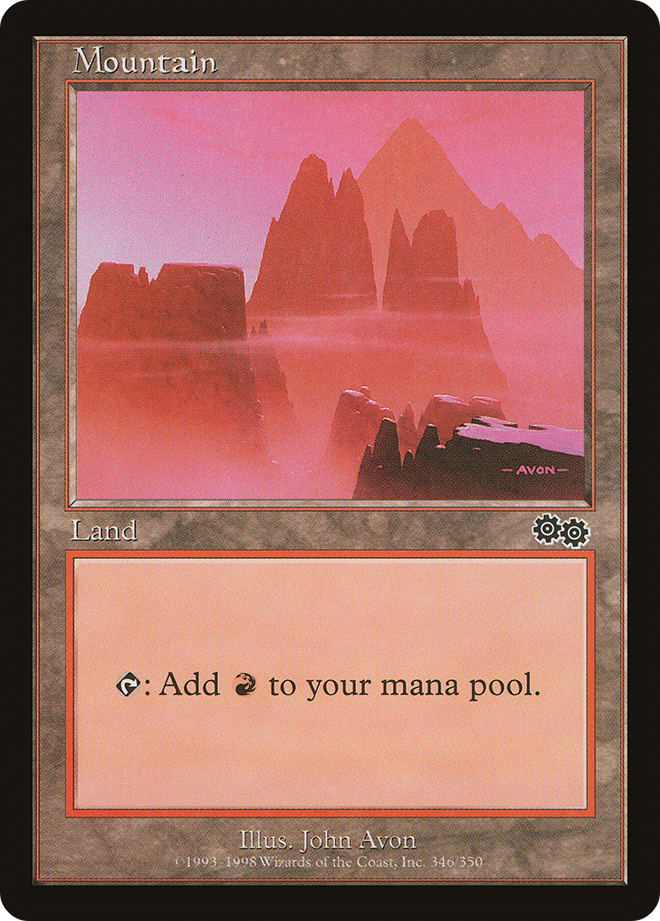 Mountain (USG-346) - Urza's Saga - Premium MTG Single from Wizards of the Coast - Just $0.15! Shop now at Game Crave Tournament Store