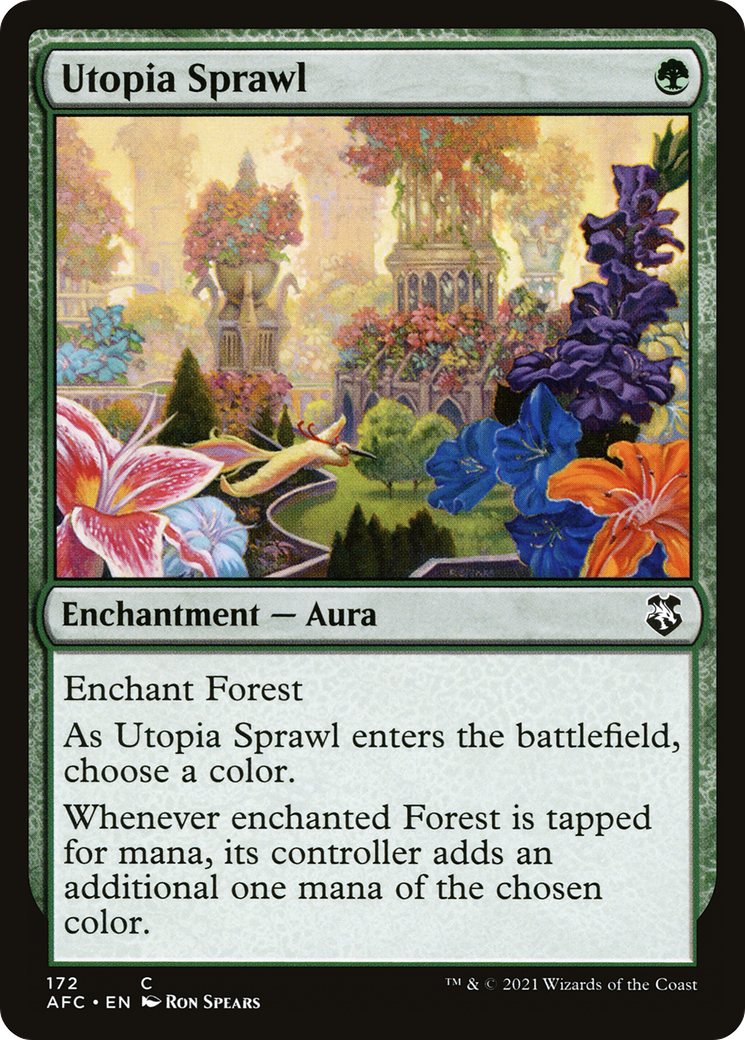 Utopia Sprawl (AFC-172) - Forgotten Realms Commander - Premium MTG Single from Wizards of the Coast - Just $0.35! Shop now at Game Crave Tournament Store