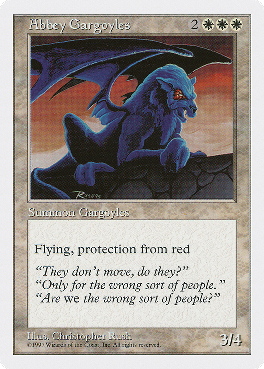 Abbey Gargoyles (5ED-001) - Fifth Edition - Premium MTG Single from Wizards of the Coast - Just $0.08! Shop now at Game Crave Tournament Store