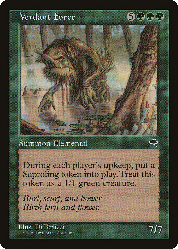 Verdant Force (TMP-263) - Tempest - Premium MTG Single from Wizards of the Coast - Just $1.01! Shop now at Game Crave Tournament Store