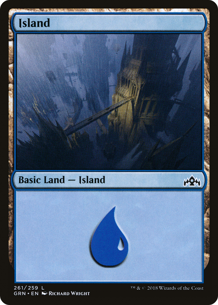 Island (GRN-261) - Guilds of Ravnica - Premium MTG Single from Wizards of the Coast - Just $0.10! Shop now at Game Crave Tournament Store