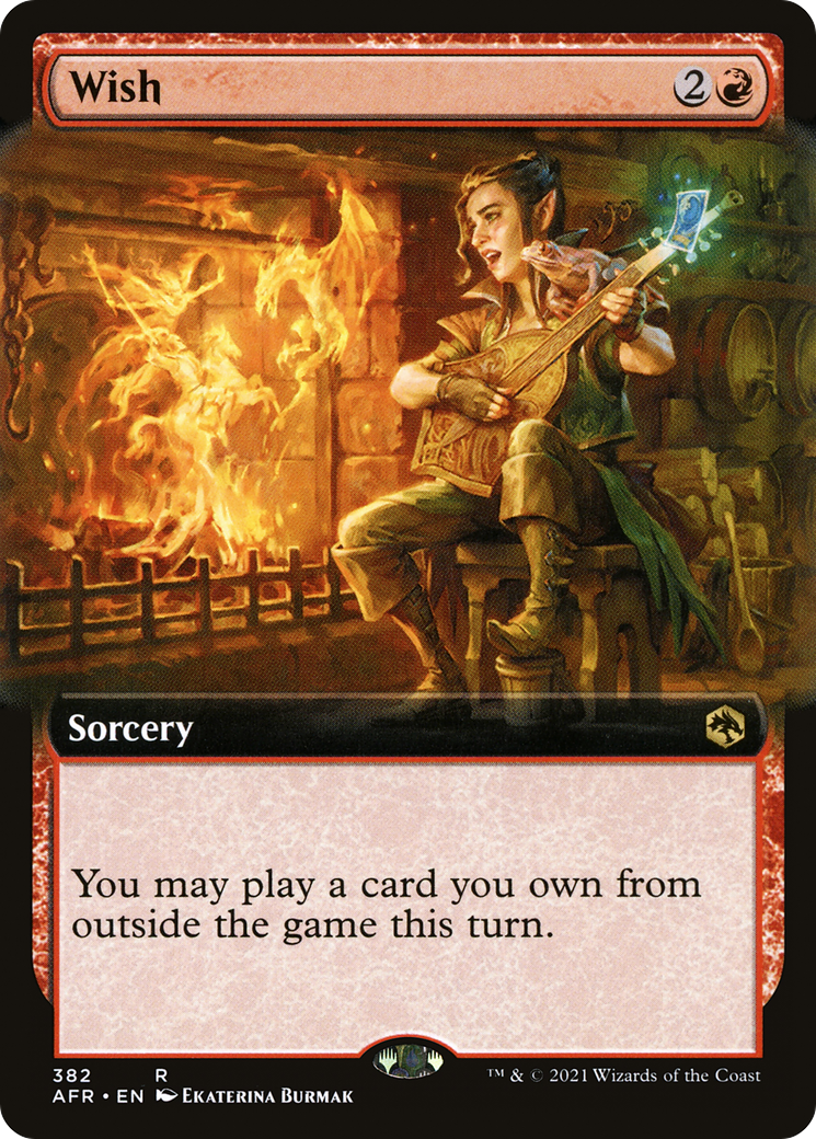 Wish (AFR-382) - Adventures in the Forgotten Realms: (Extended Art) - Premium MTG Single from Wizards of the Coast - Just $0.17! Shop now at Game Crave Tournament Store