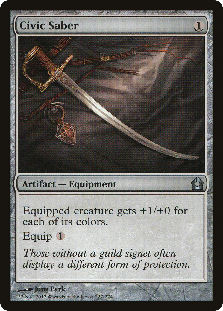 Civic Saber (RTR-227) - Return to Ravnica - Premium MTG Single from Wizards of the Coast - Just $0.08! Shop now at Game Crave Tournament Store