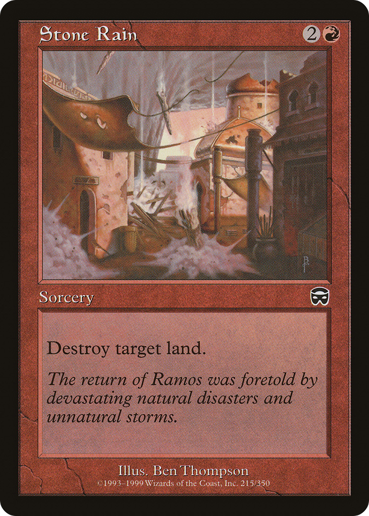 Stone Rain (MMQ-215) - Mercadian Masques Foil - Premium MTG Single from Wizards of the Coast - Just $1.29! Shop now at Game Crave Tournament Store