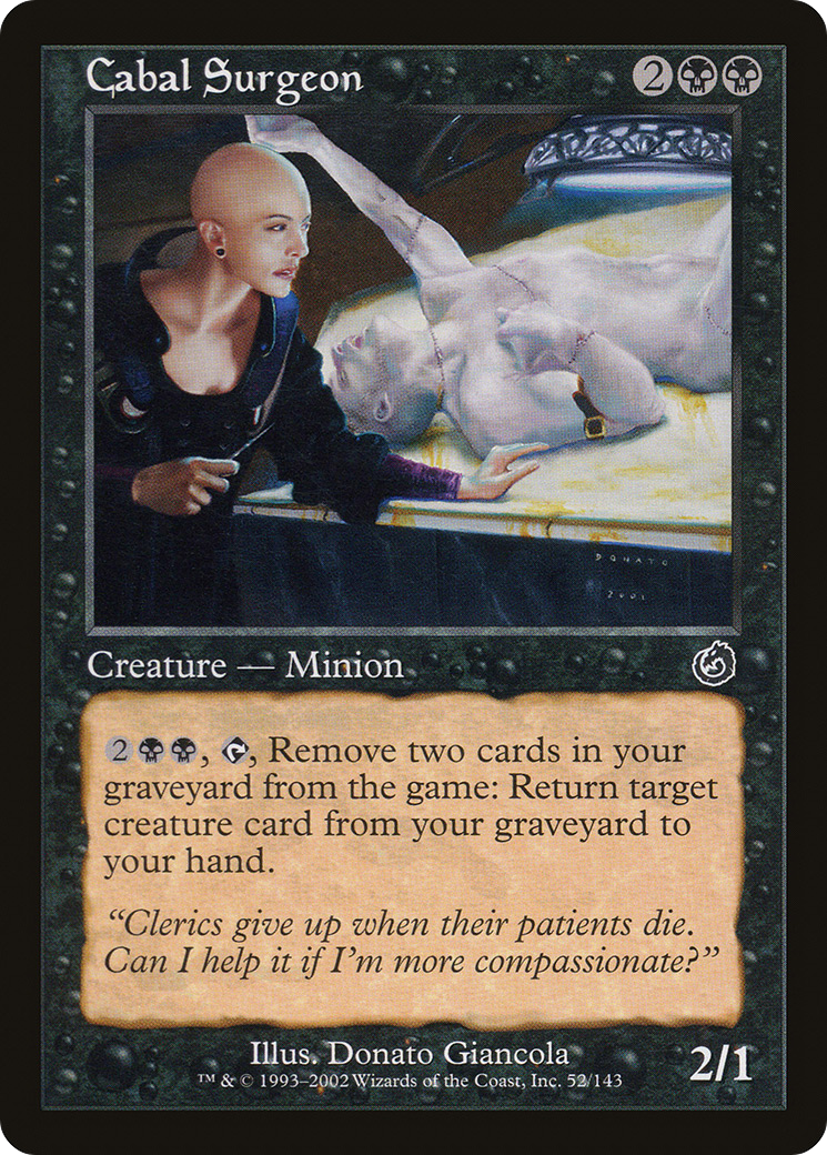 Cabal Surgeon (TOR-052) - Torment - Premium MTG Single from Wizards of the Coast - Just $0.08! Shop now at Game Crave Tournament Store