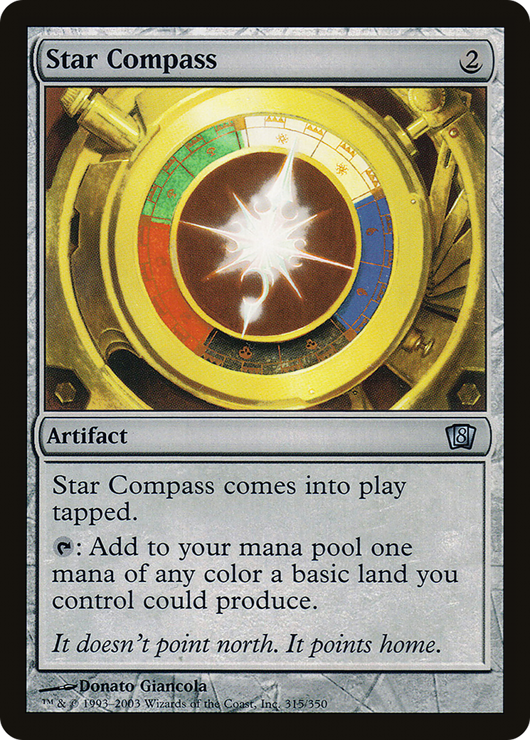Star Compass (8ED-315★) - Eighth Edition Foil - Premium MTG Single from Wizards of the Coast - Just $1.09! Shop now at Game Crave Tournament Store