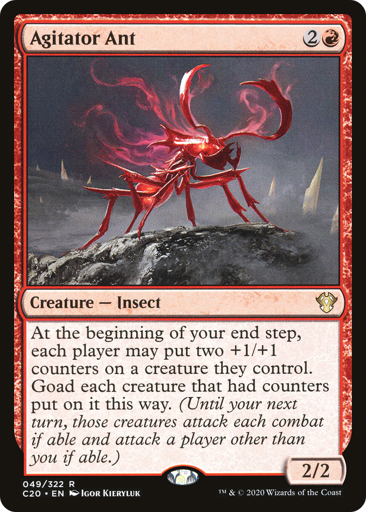 Agitator Ant (C20-049) - Commander 2020 - Premium MTG Single from Wizards of the Coast - Just $0.25! Shop now at Game Crave Tournament Store