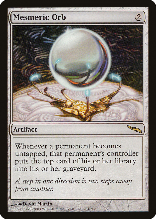 Mesmeric Orb (MRD-204) - Mirrodin - Premium MTG Single from Wizards of the Coast - Just $11.81! Shop now at Game Crave Tournament Store