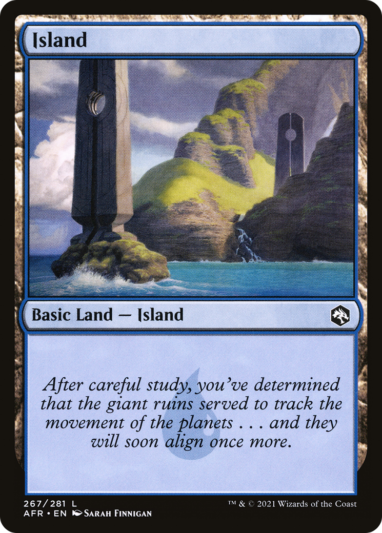 Island (AFR-267) - Adventures in the Forgotten Realms Foil - Premium MTG Single from Wizards of the Coast - Just $0.08! Shop now at Game Crave Tournament Store