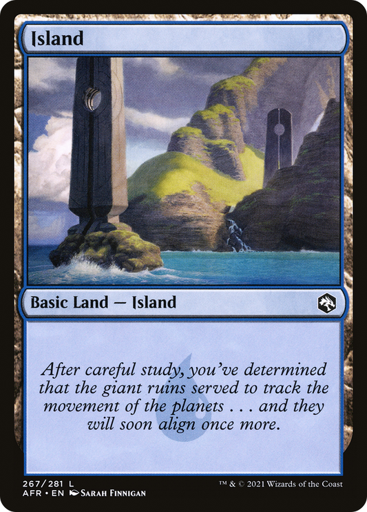 Island (AFR-267) - Adventures in the Forgotten Realms Foil - Premium MTG Single from Wizards of the Coast - Just $0.08! Shop now at Game Crave Tournament Store