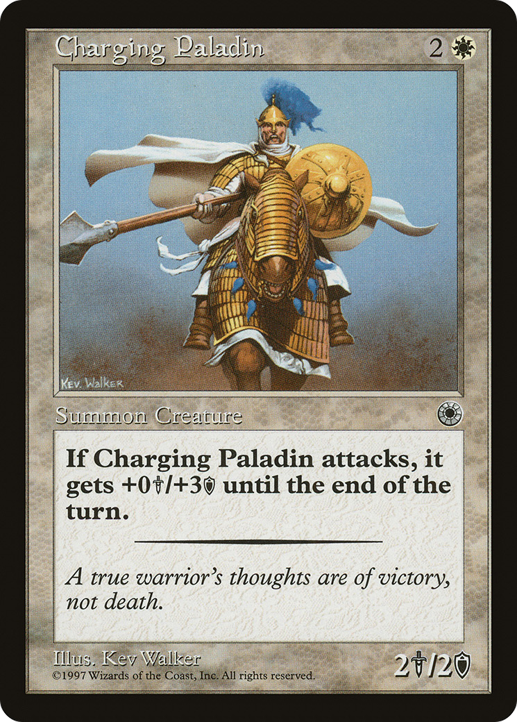 Charging Paladin (POR-011) - Portal - Premium MTG Single from Wizards of the Coast - Just $0.08! Shop now at Game Crave Tournament Store