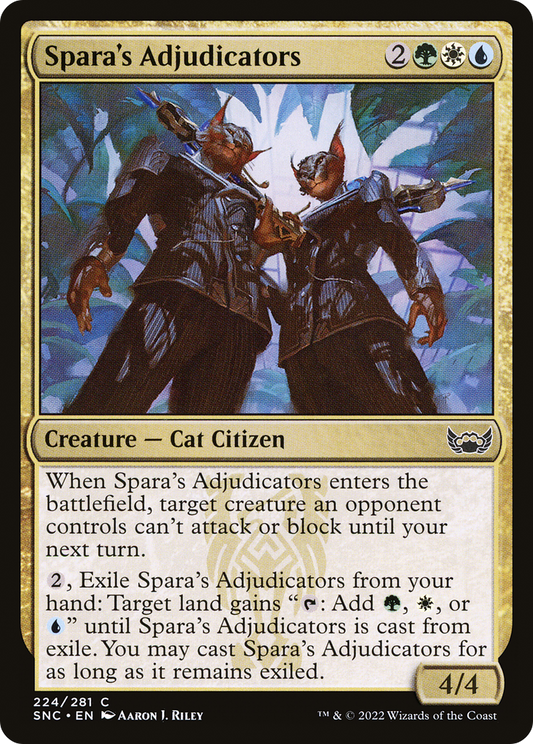 Spara's Adjudicators (SNC-224) - Streets of New Capenna - Premium MTG Single from Wizards of the Coast - Just $0.08! Shop now at Game Crave Tournament Store
