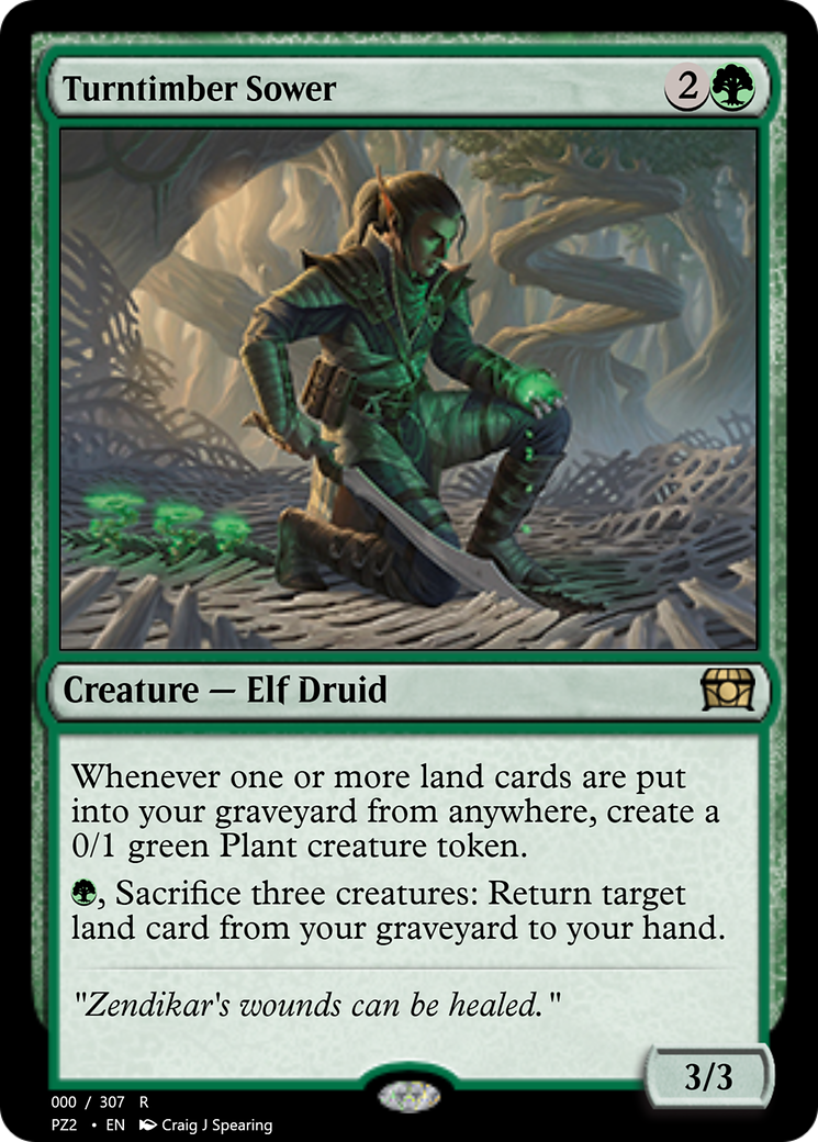 Turntimber Sower (PZ2-70711) - Treasure Chest - Premium MTG Single from Wizards of the Coast - Just $0! Shop now at Game Crave Tournament Store