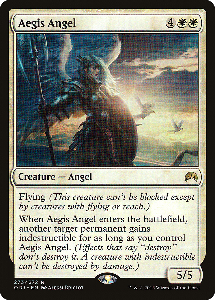 Aegis Angel (ORI-273) - Magic Origins - Premium MTG Single from Wizards of the Coast - Just $0.08! Shop now at Game Crave Tournament Store