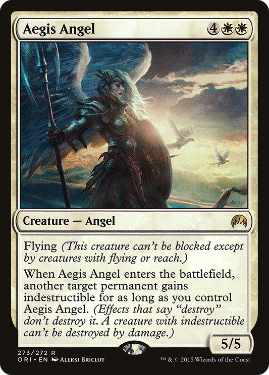 Aegis Angel (ORI-273) - Magic Origins - Premium MTG Single from Wizards of the Coast - Just $0.08! Shop now at Game Crave Tournament Store