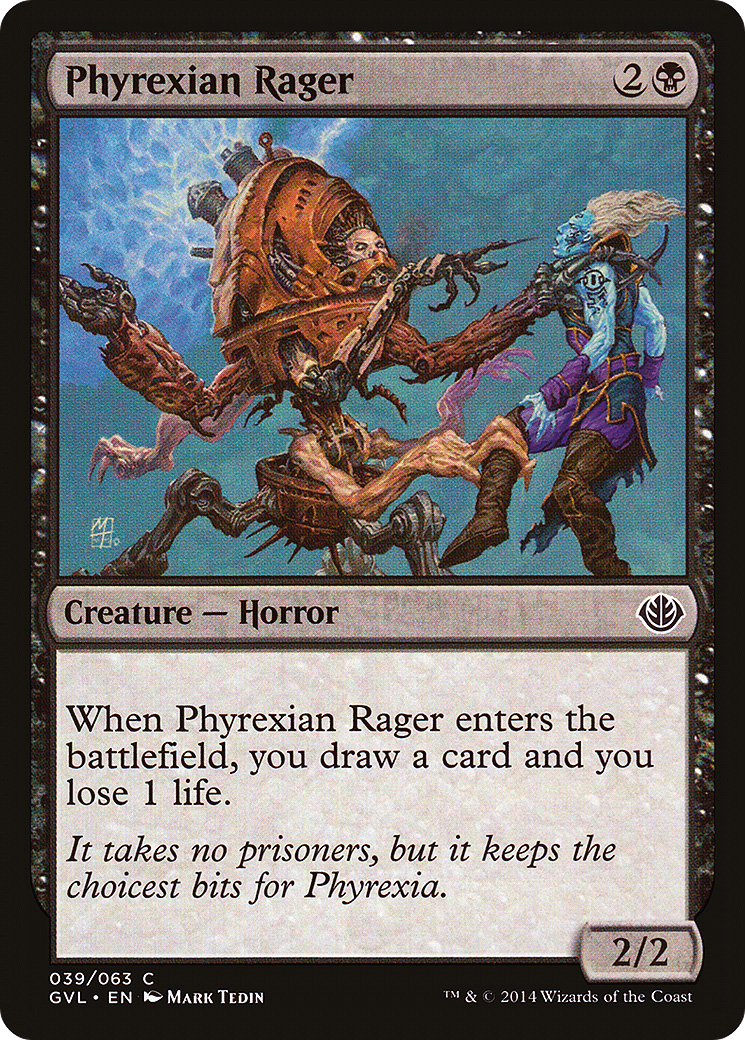 Phyrexian Rager (GVL-039) - Duel Decks Anthology: Garruk vs. Liliana - Premium MTG Single from Wizards of the Coast - Just $0.08! Shop now at Game Crave Tournament Store